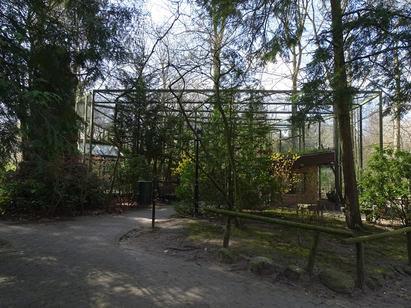 Lemur enclosures, side view
