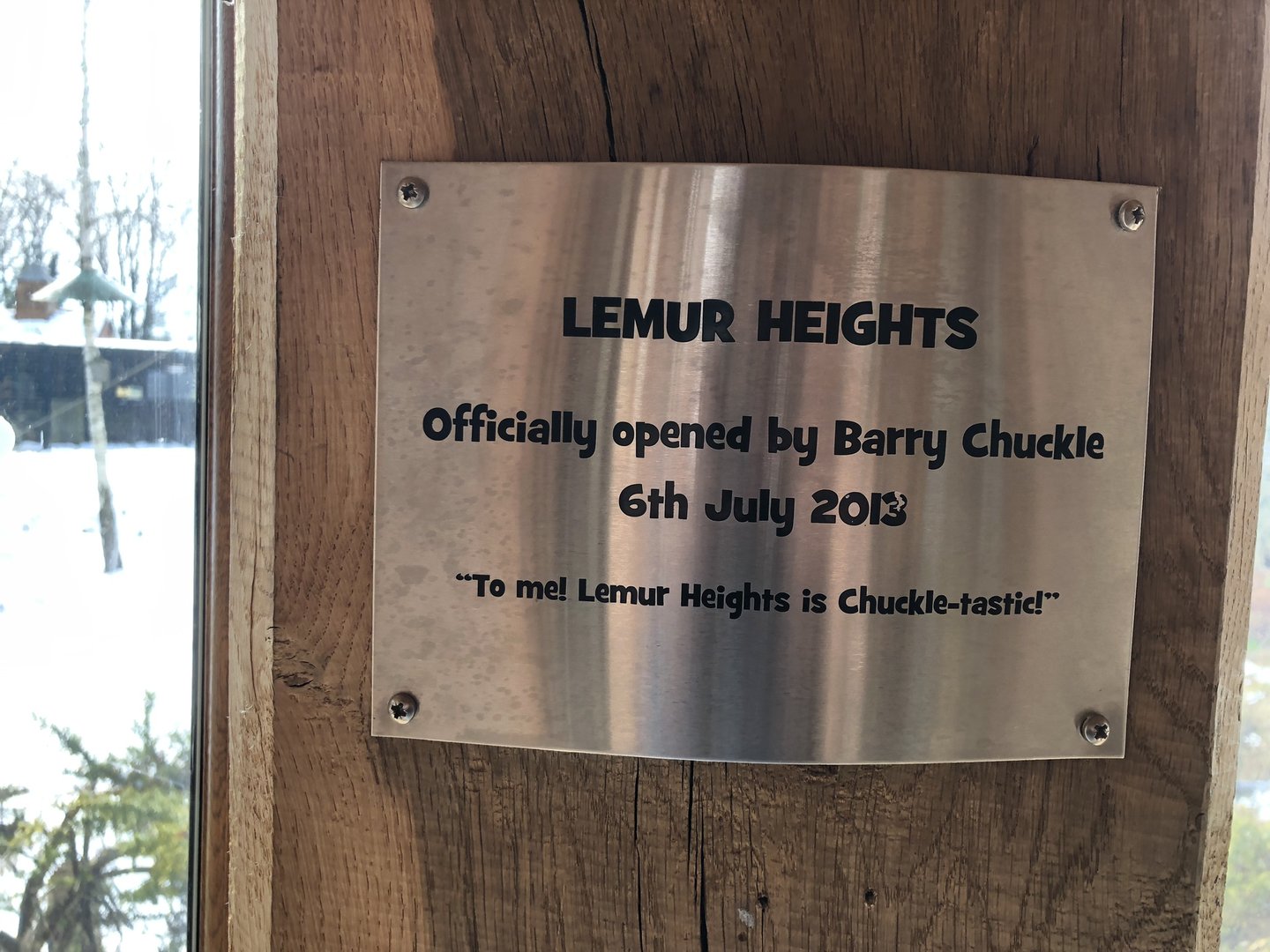Lemur Heights Sign at Tropical Butterfly House (March 2023)