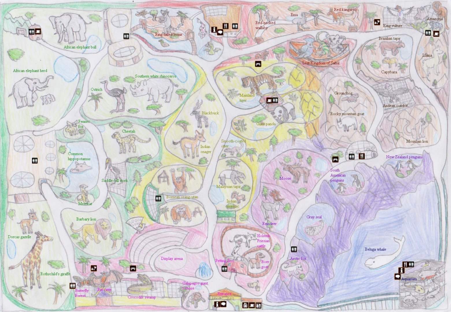 Lena Zoo Map
