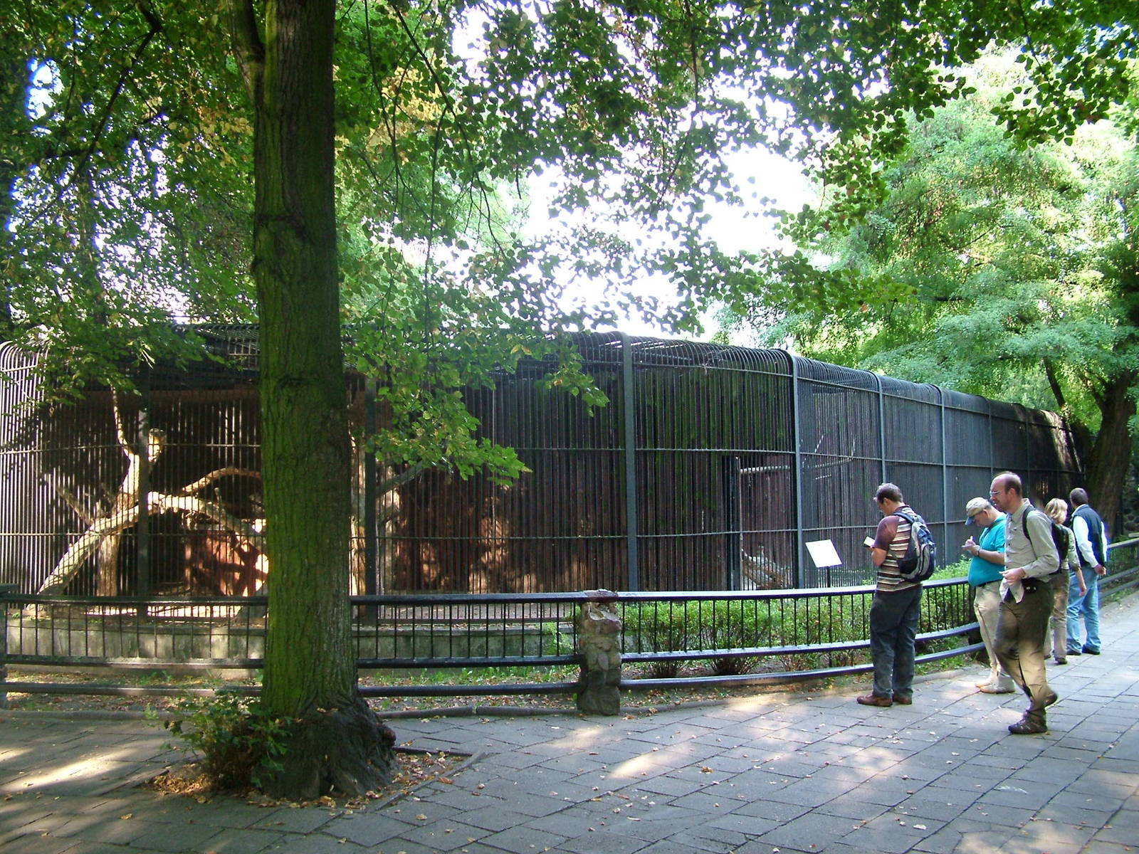 Leopard cages at Warsaw Zoo Sept 2008