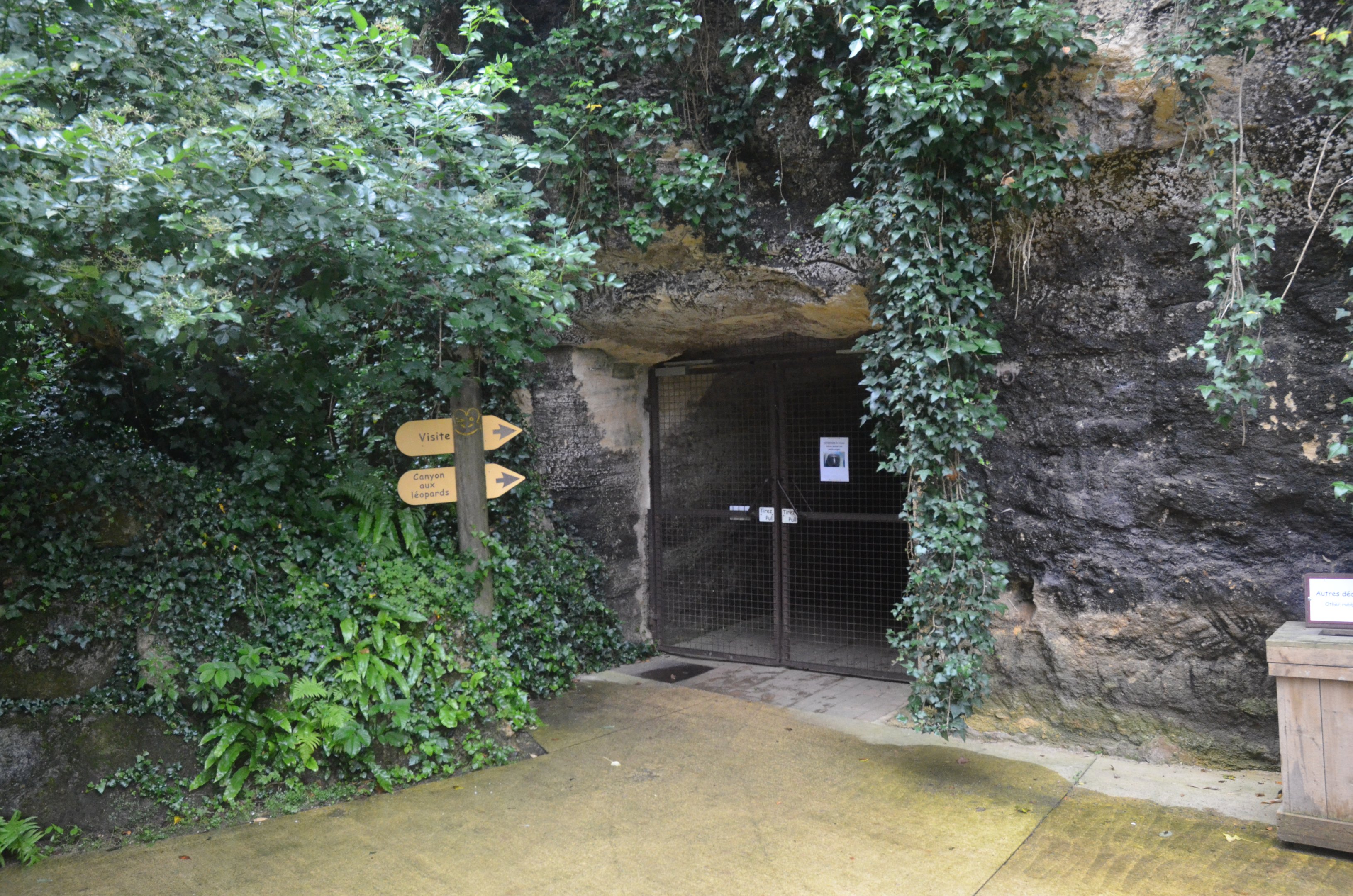 Leopard Canyon Entrance from Okapi Sanctuary Aviary at Doué-la-Fontaine, 15/06/18