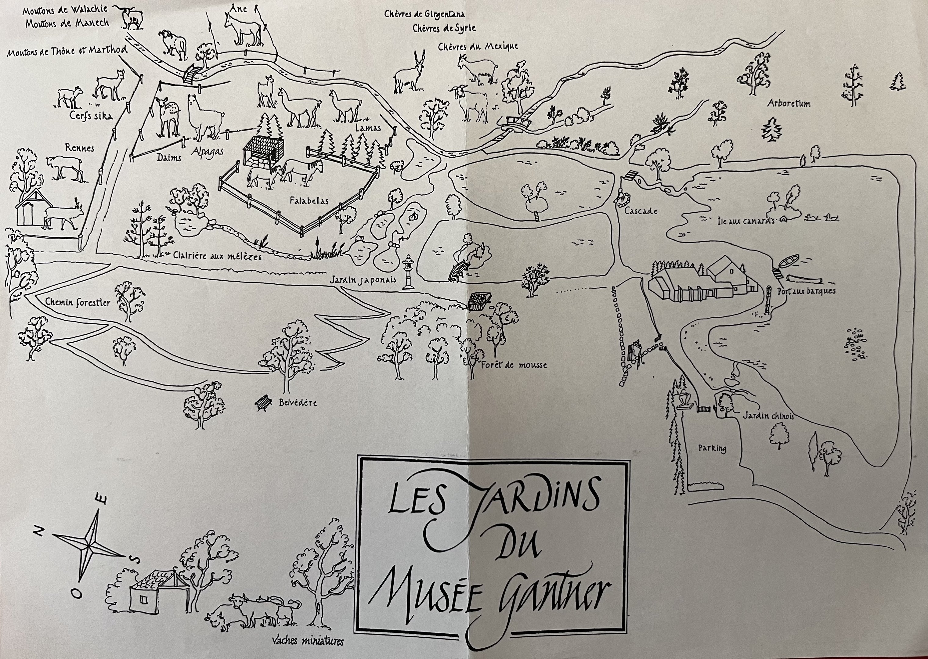 Les Jardins du Musee Gantner Map - undated
