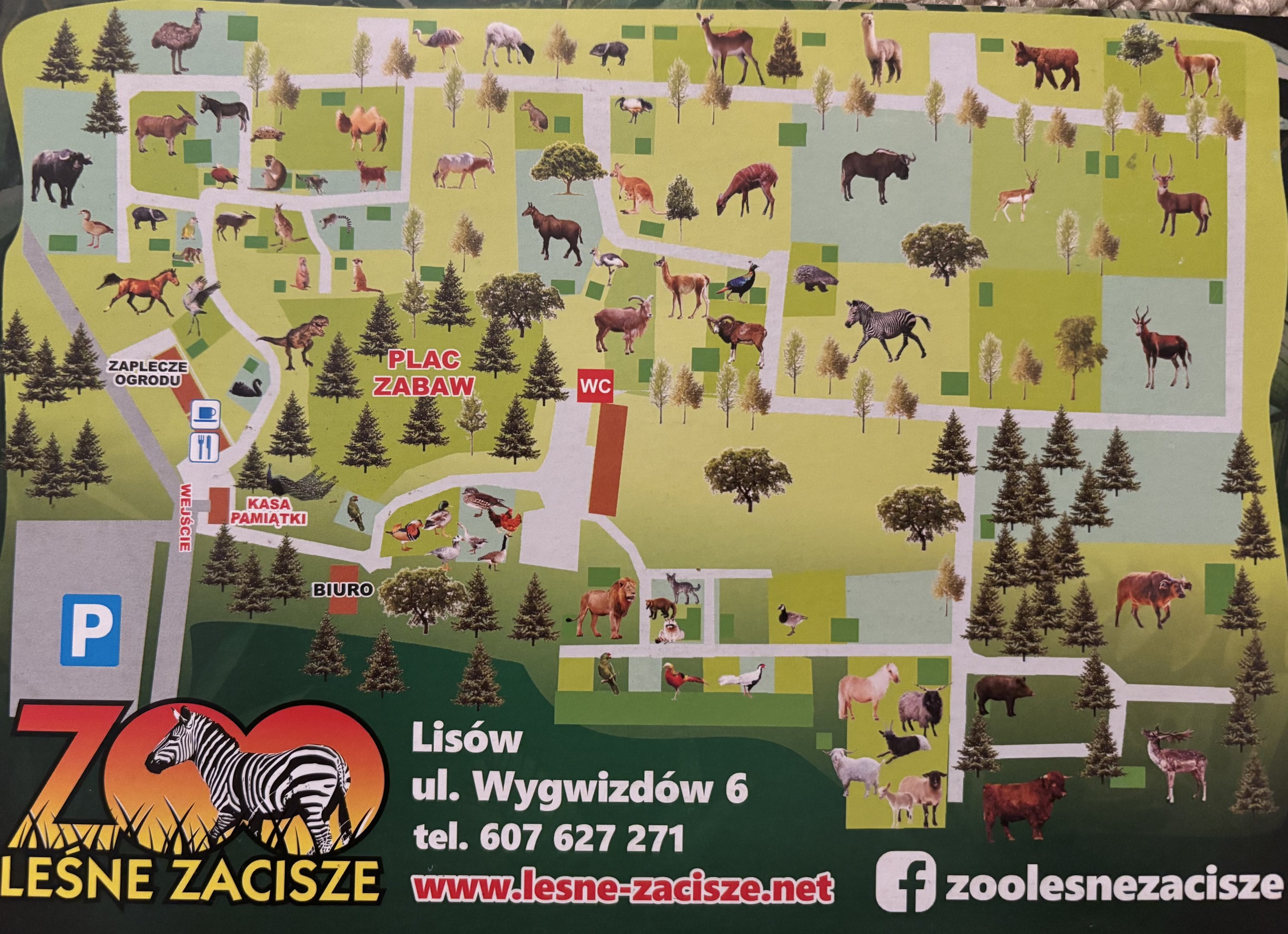 Lesne Zacisze Zoo Map - undated