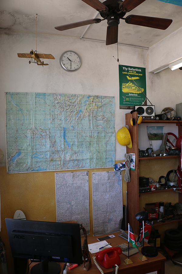 Lewa airstrip counter