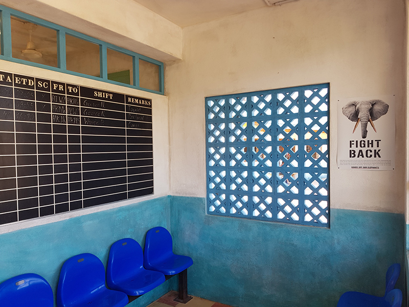 Lewa airstrip waiting room