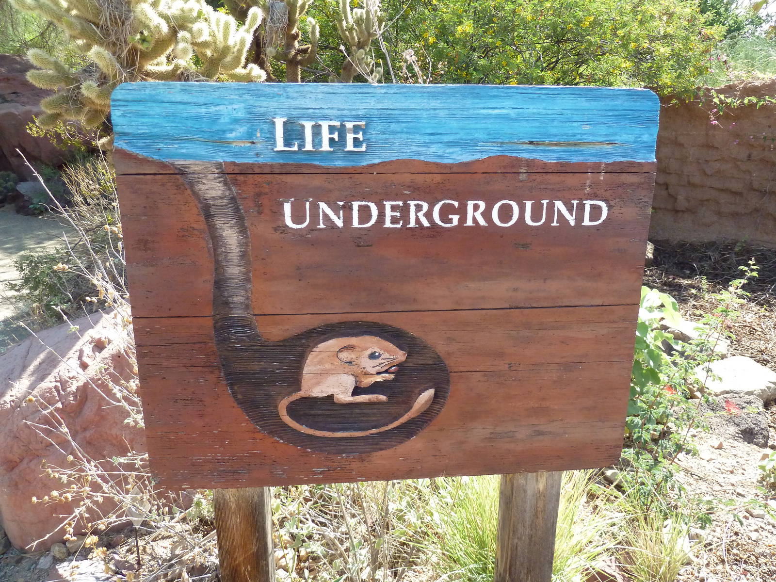 Life Underground - Entrance Sign