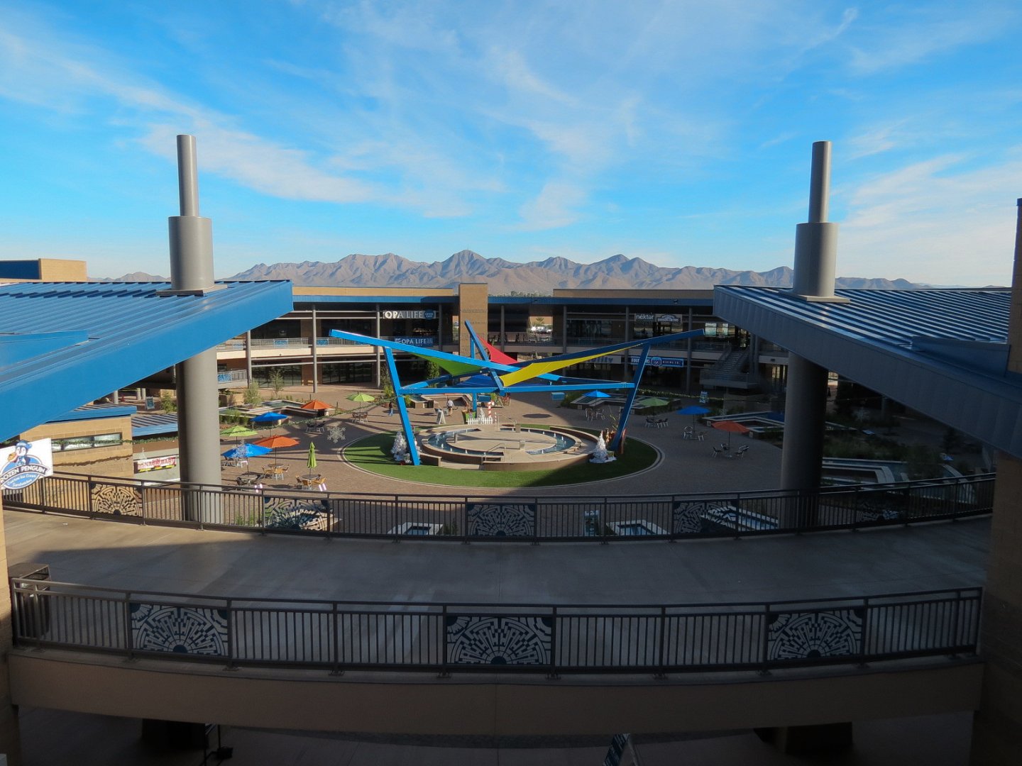 Lighthouse Cafe - View of Mall from Dining Balcony