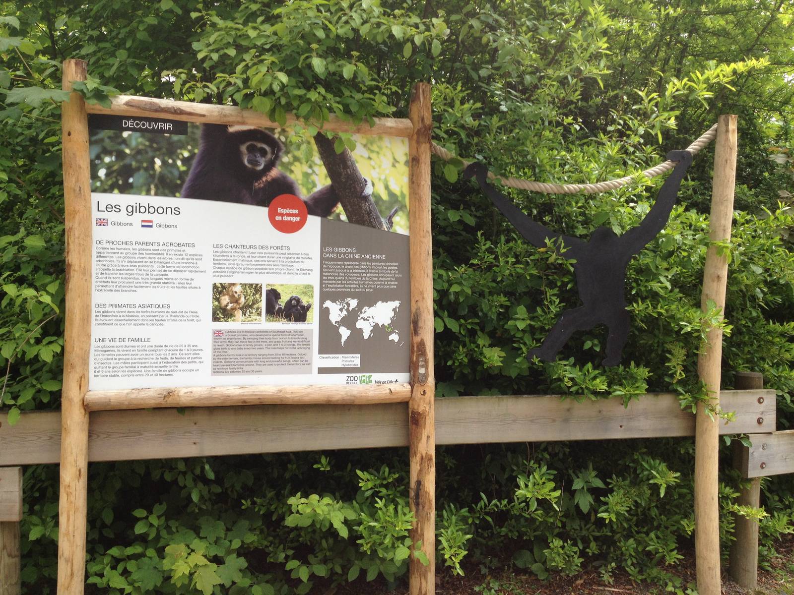 Lille Zoo signage