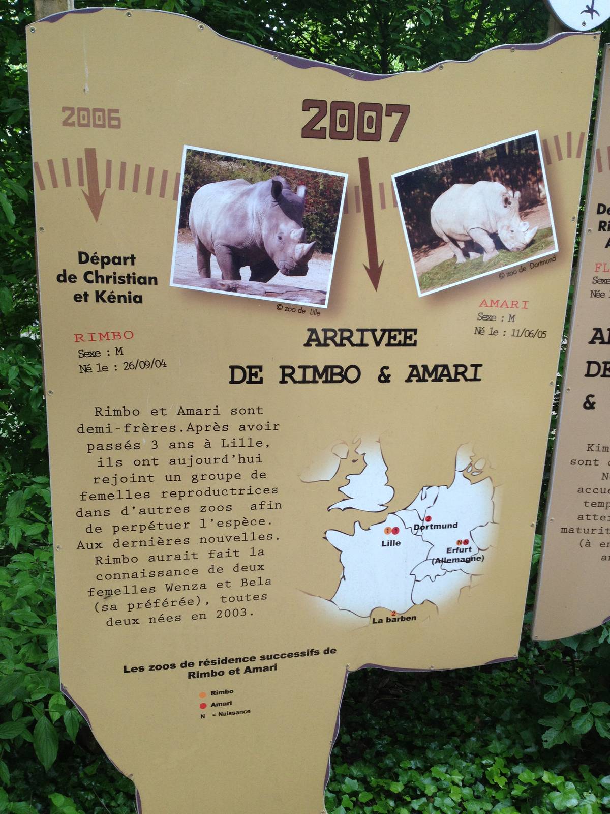Lille Zoo signage