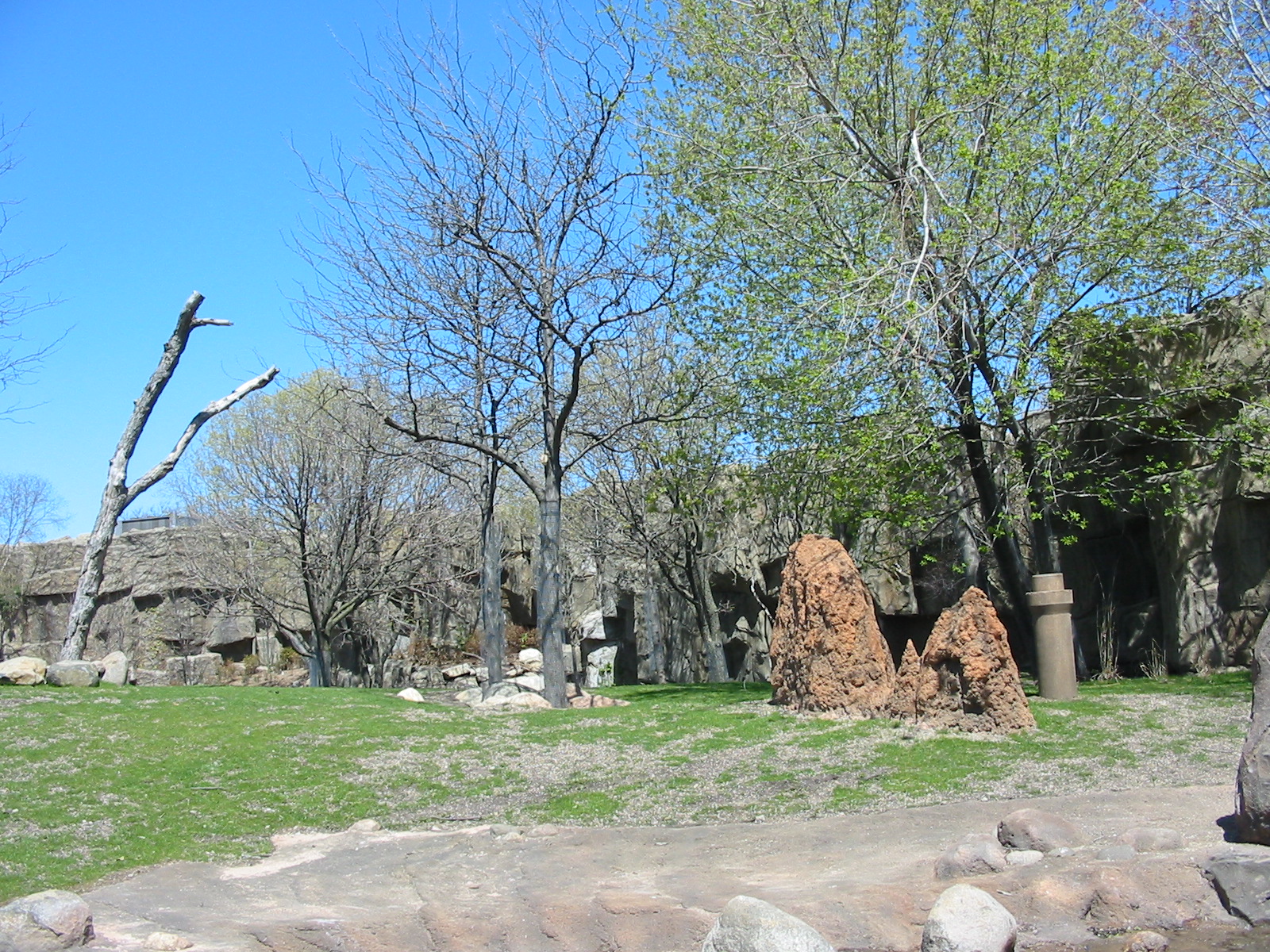Lincoln Park Zoo 2003 - Empty exhibit in the Regenstein African Journey