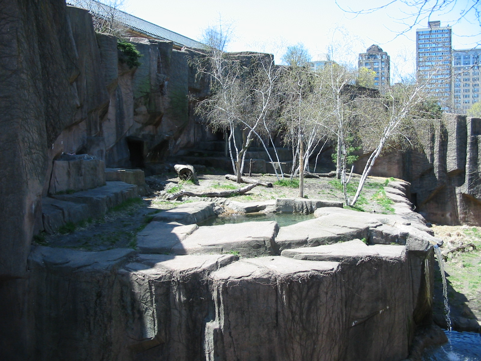Lincoln Park Zoo 2003 - Side view of the Siberian Tiger exhibit at the Kovl