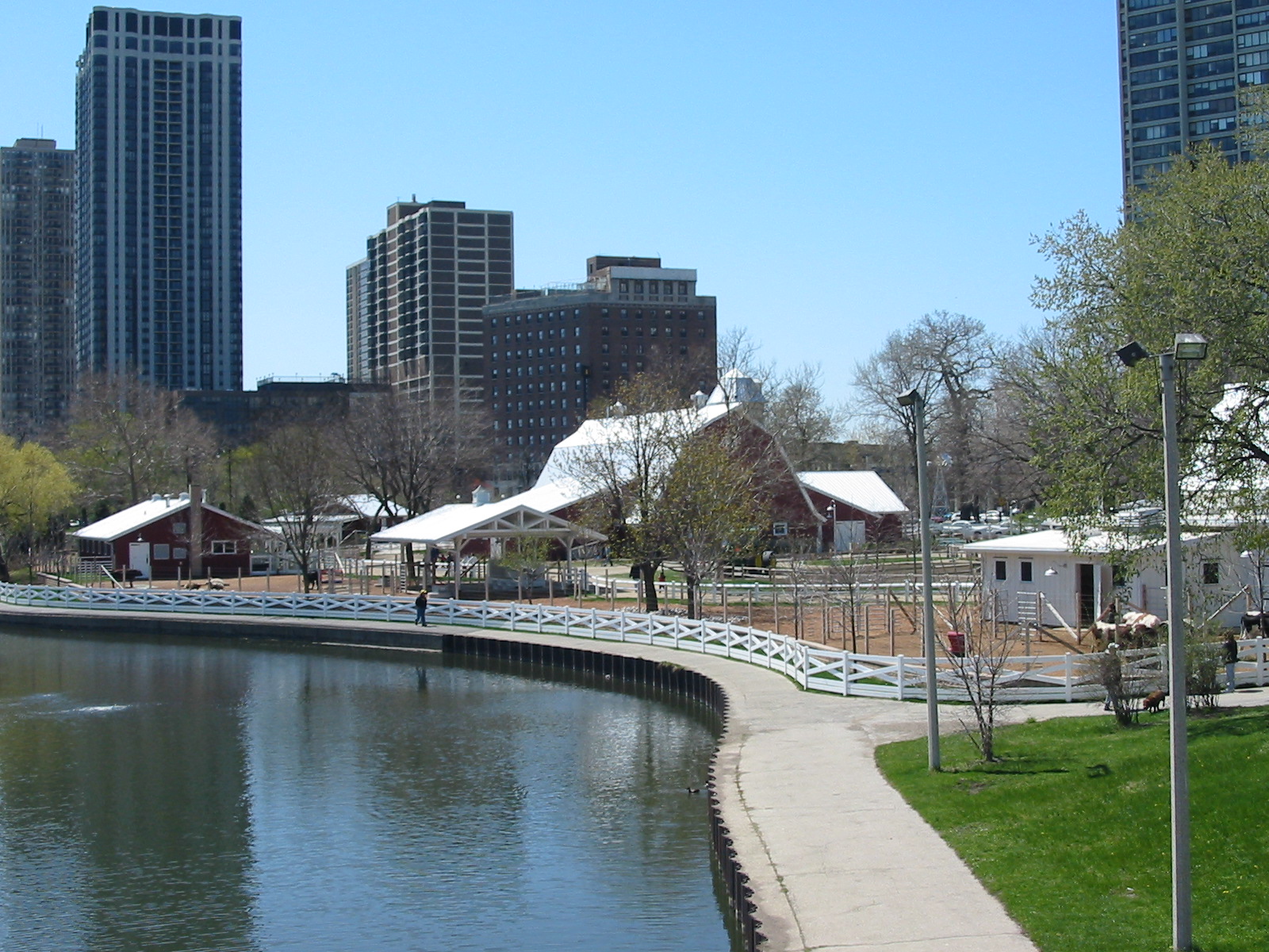 Lincoln Park Zoo 2003 - View towards the Farm-in-the-Zoo