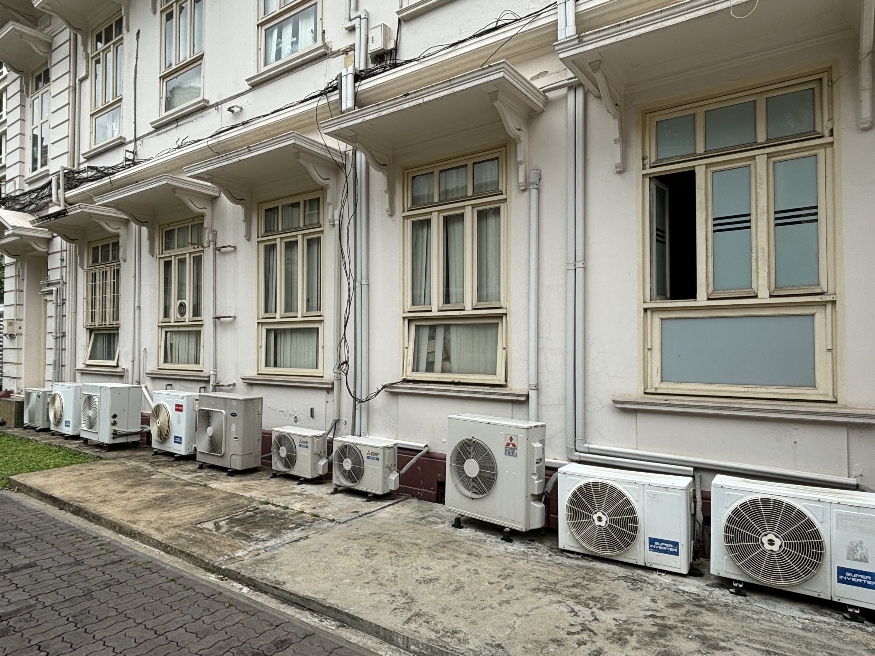 Line of AC units by Snake Farm