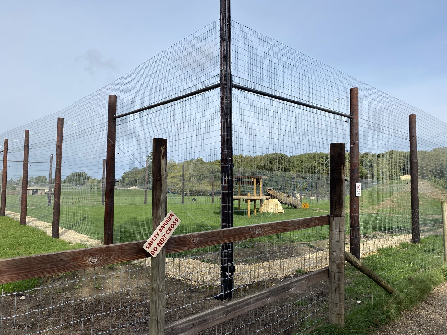 Lion enclosure, Johnsons of Oldhurst, UK