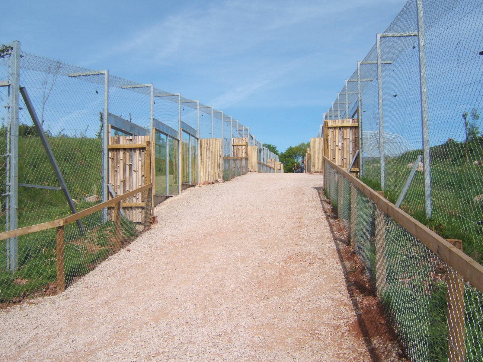 Lion enclosure on right Sri Lankan Leopard enclosure on left