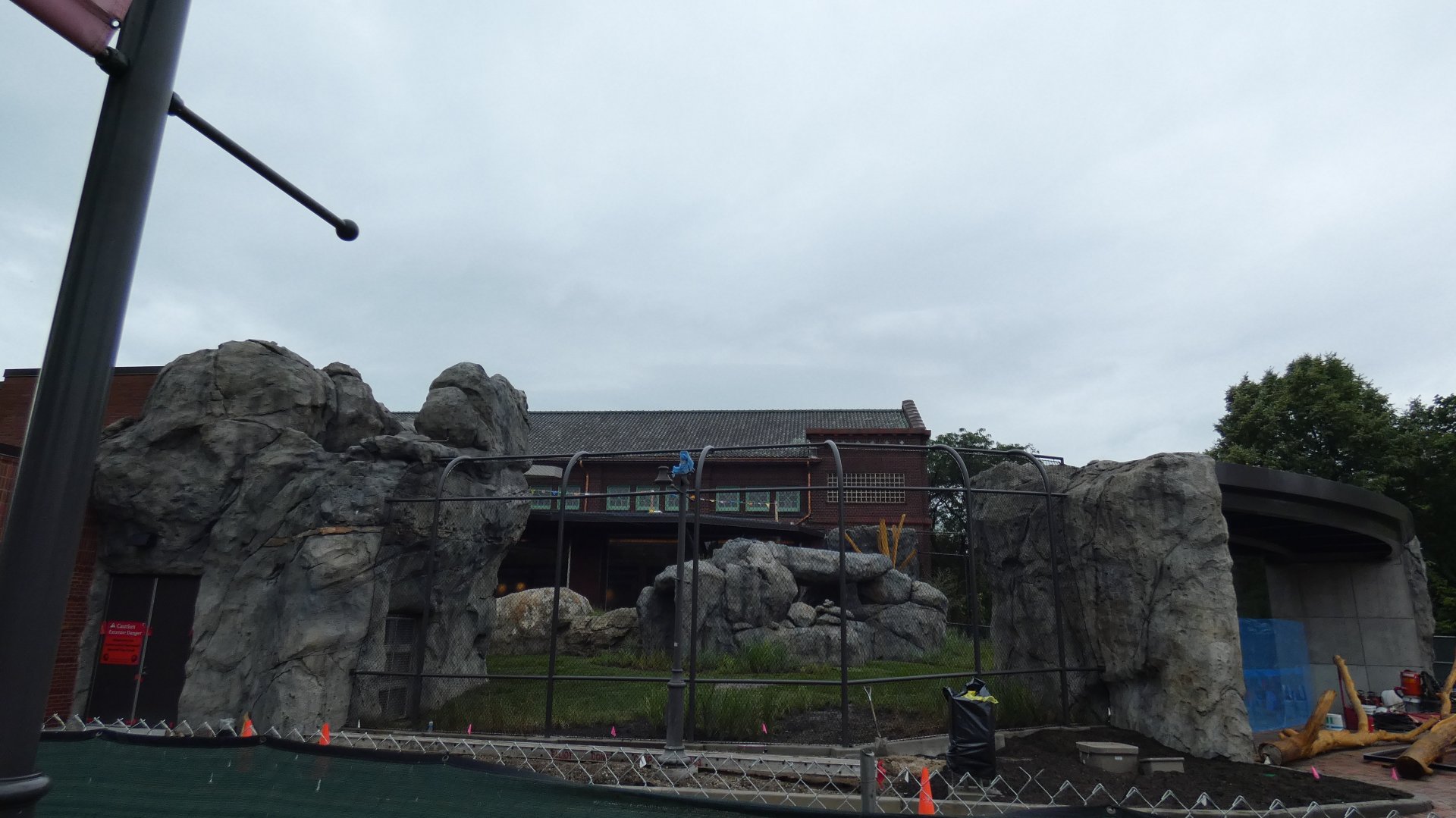 Lion Exhibit Construction - July 2021