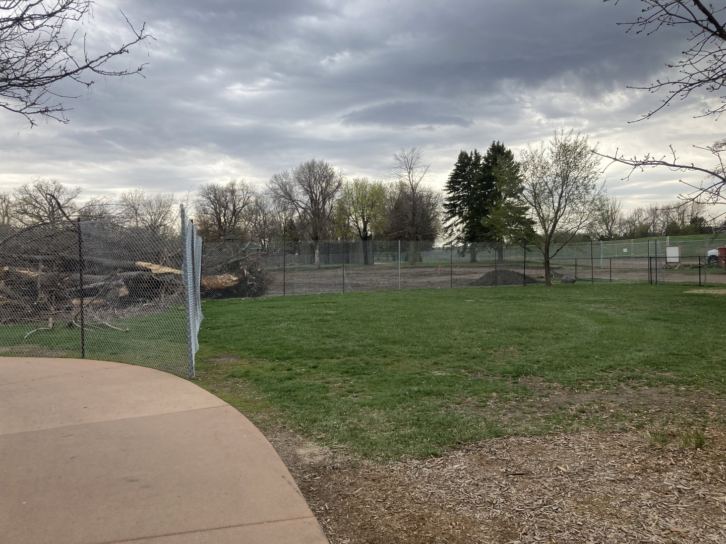 Lion Exhibit Construction - May 2023