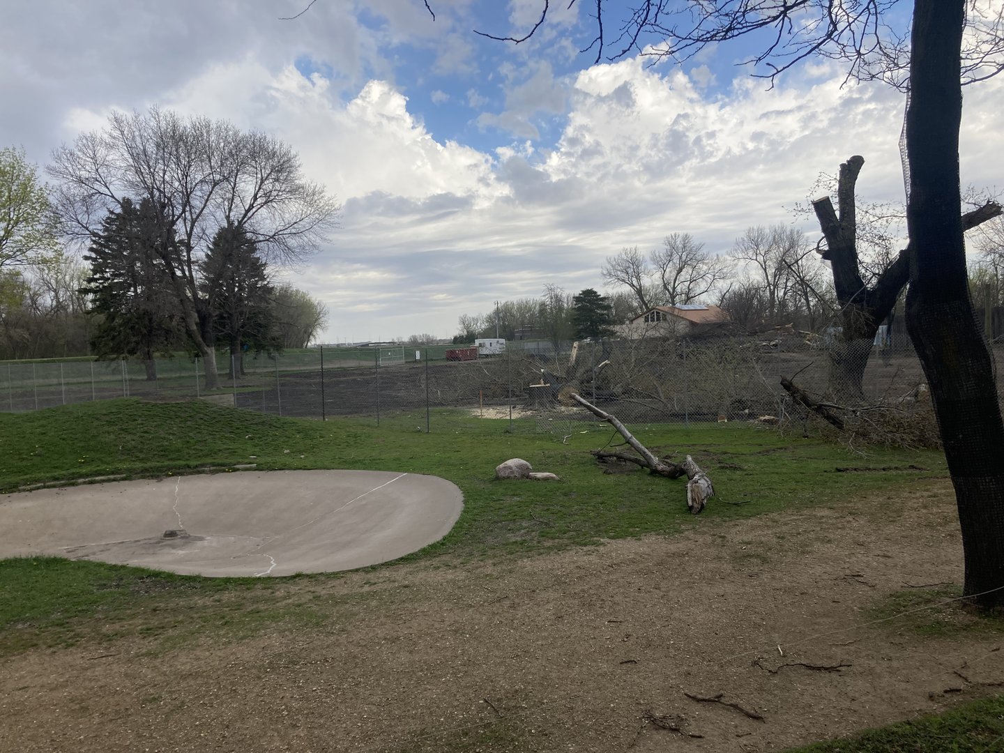 Lion Exhibit Construction - May 2023