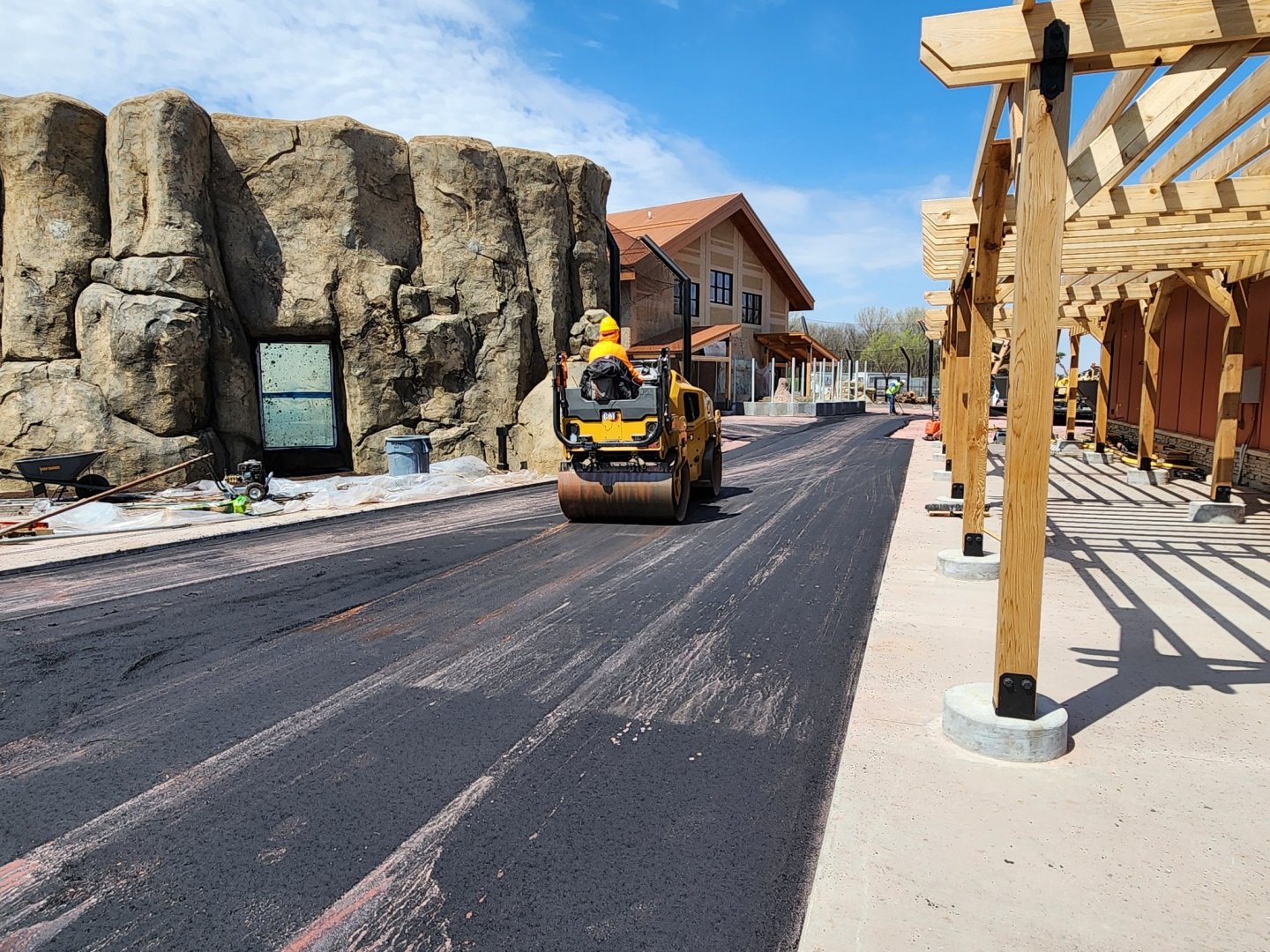 Lion Exhibit Construction