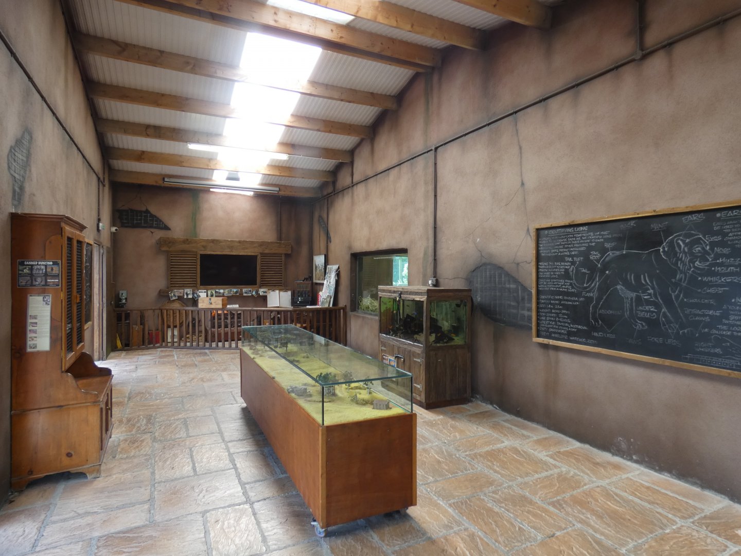 Lion house and education area