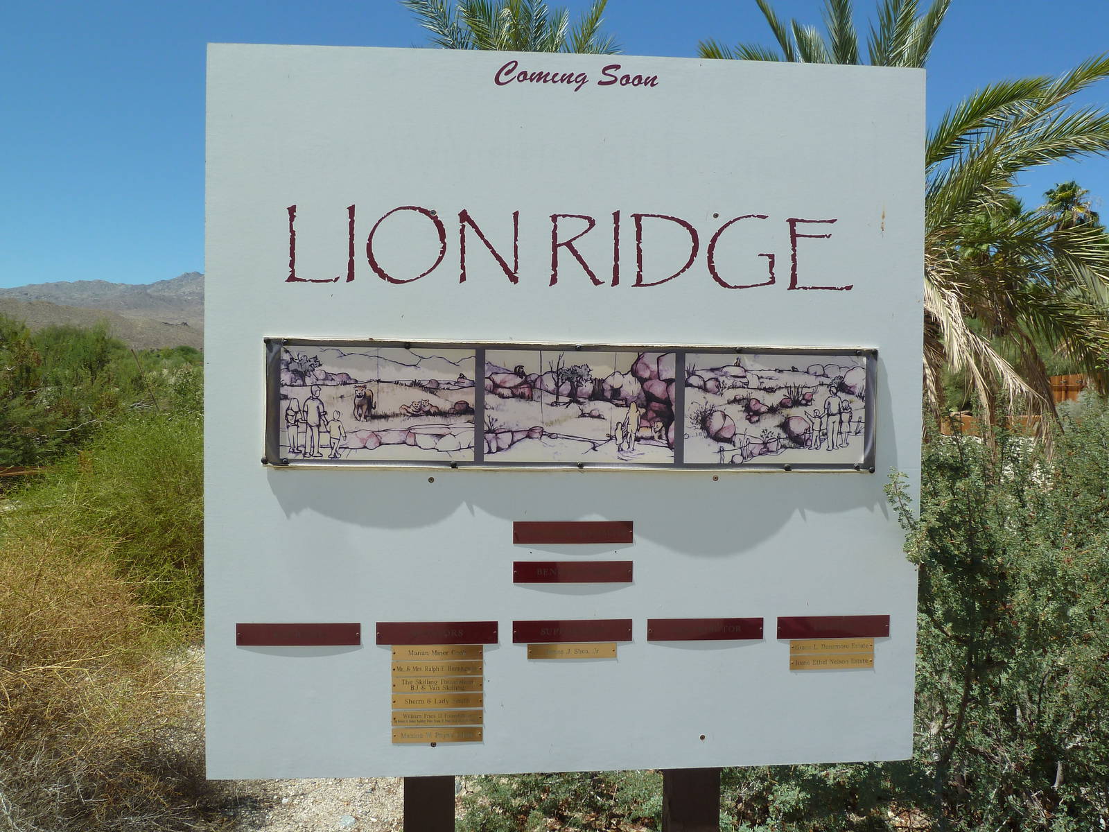 Lion Ridge Sign