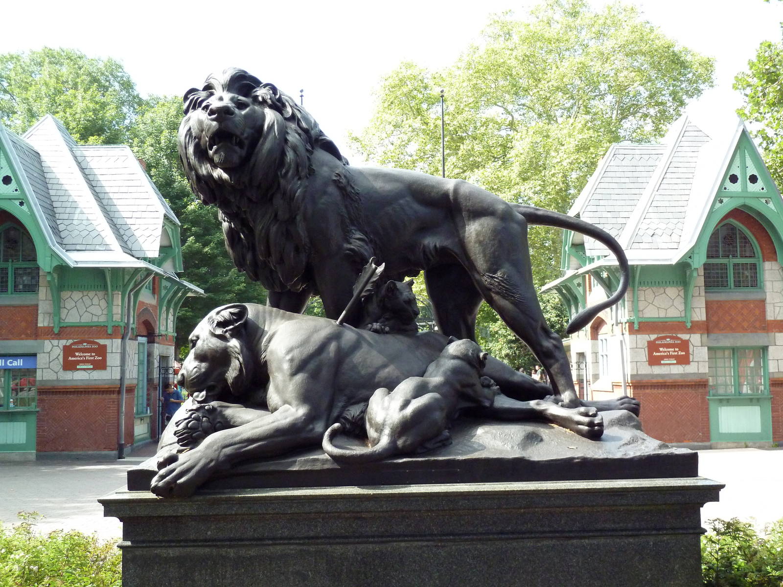 Lion Statue + Historic Entrance