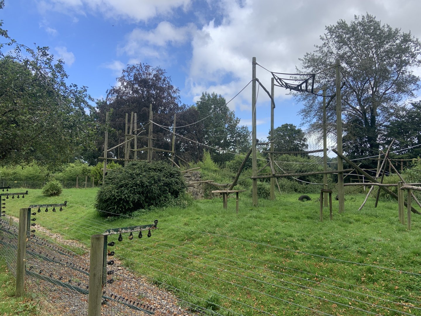 Lion-tailed macaque enclosure