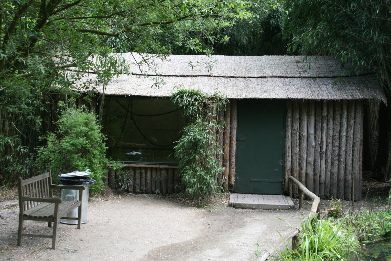 Lion-tailed macaque indoor exhibit