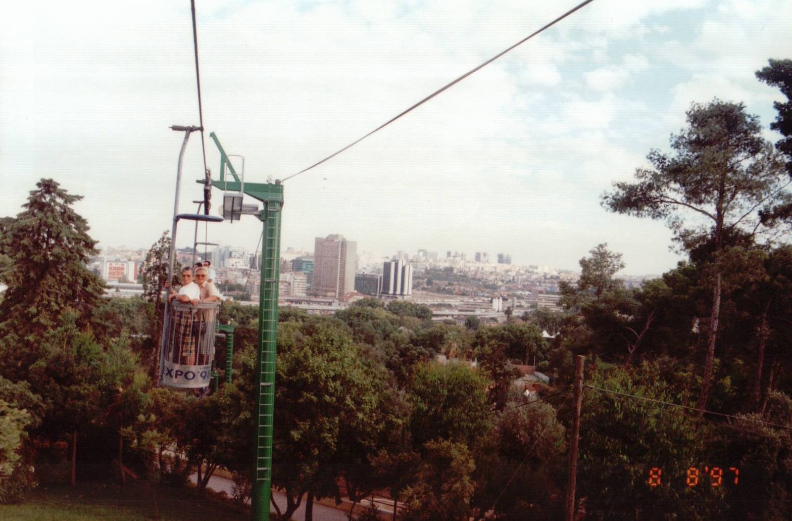 Lisbon Zoo 1997 - Skyrail scene