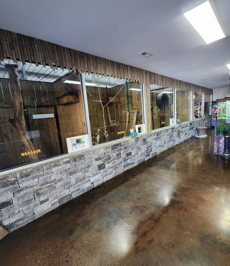 Little Ponderosa Zoo - Indoor exhibit area