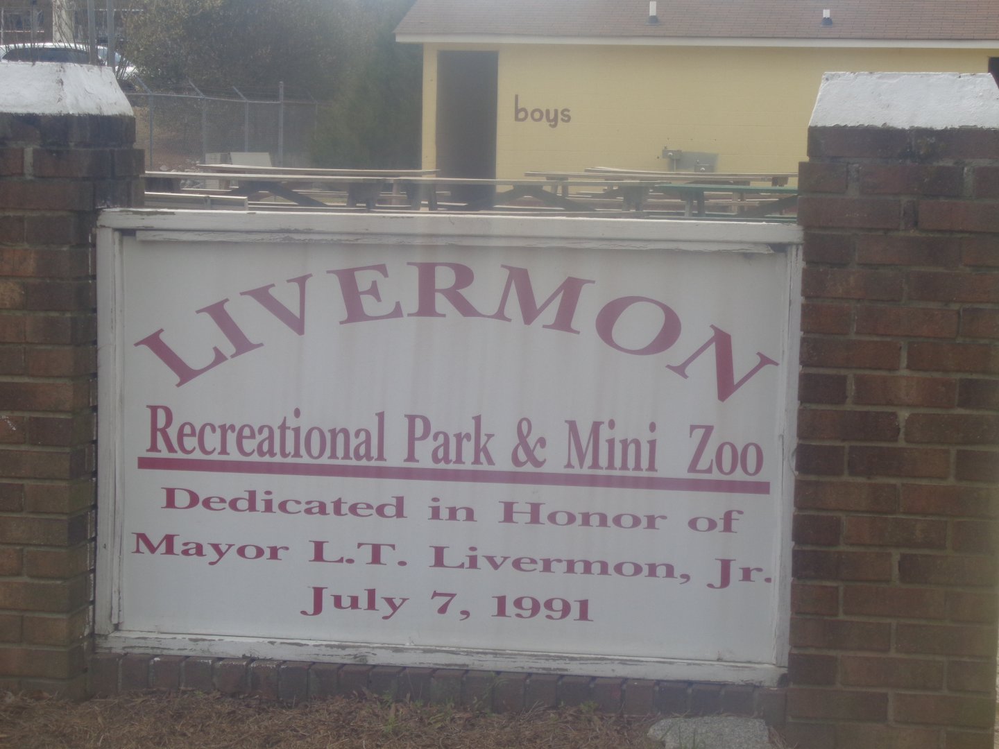Livermon Park and Mini-Zoo, Windsor N.C.