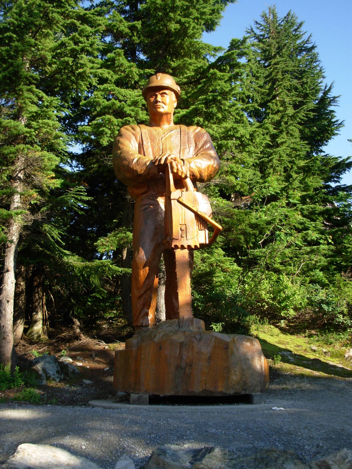Logger Statue