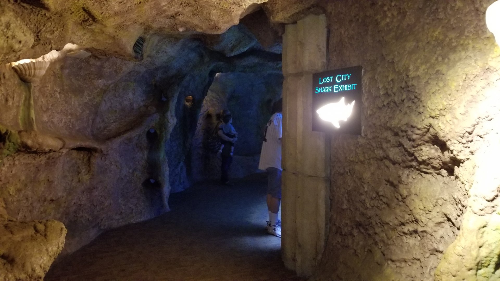 Long Island Aquarium - Entrance to Lost City of Atlantis shark exhibit