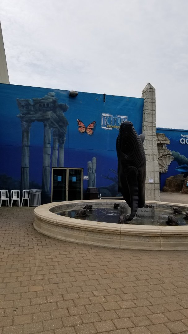 Long Island Aquarium - Humpback statue