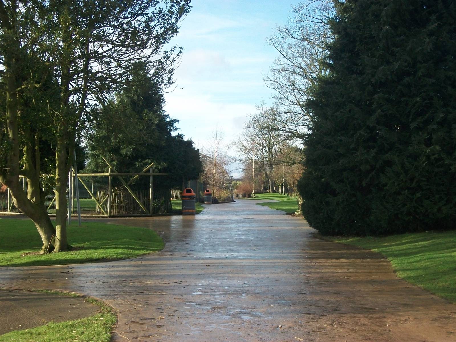 Looking along the path past the Australian fauna paddocks 4th January 2013