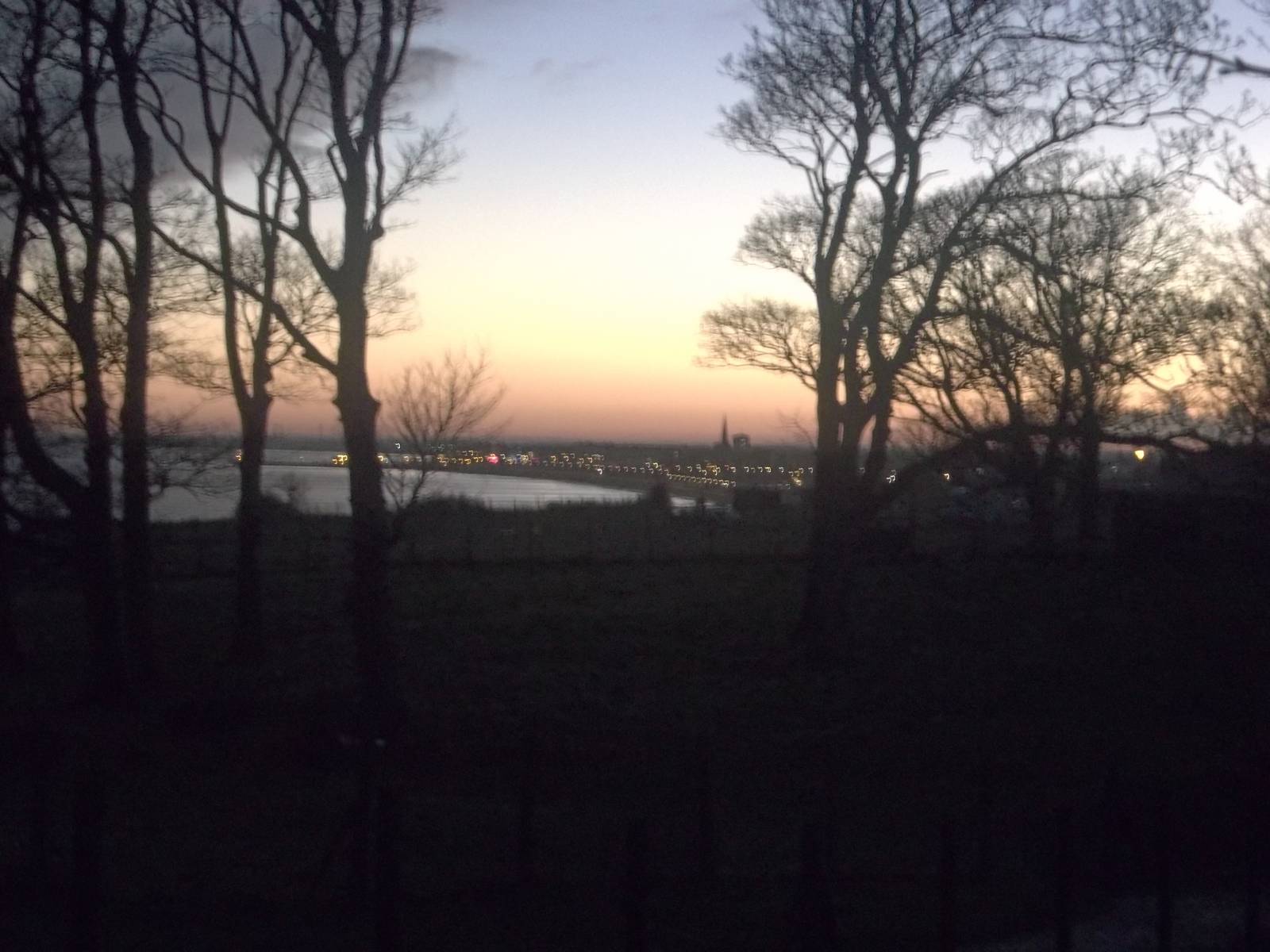 Looking over the clifftop paddocks towards Bridlington, 23rd Nomber 2014