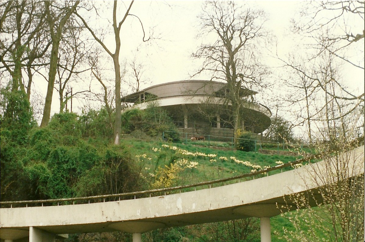 Looking up at the former Bird House 5th April 1997
