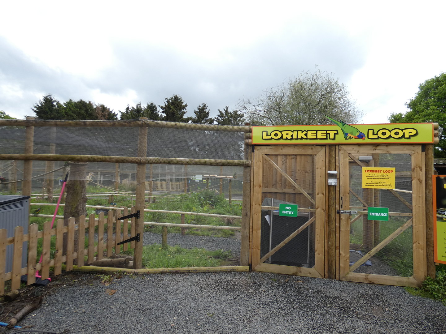 Lorikeet walk-through entrance