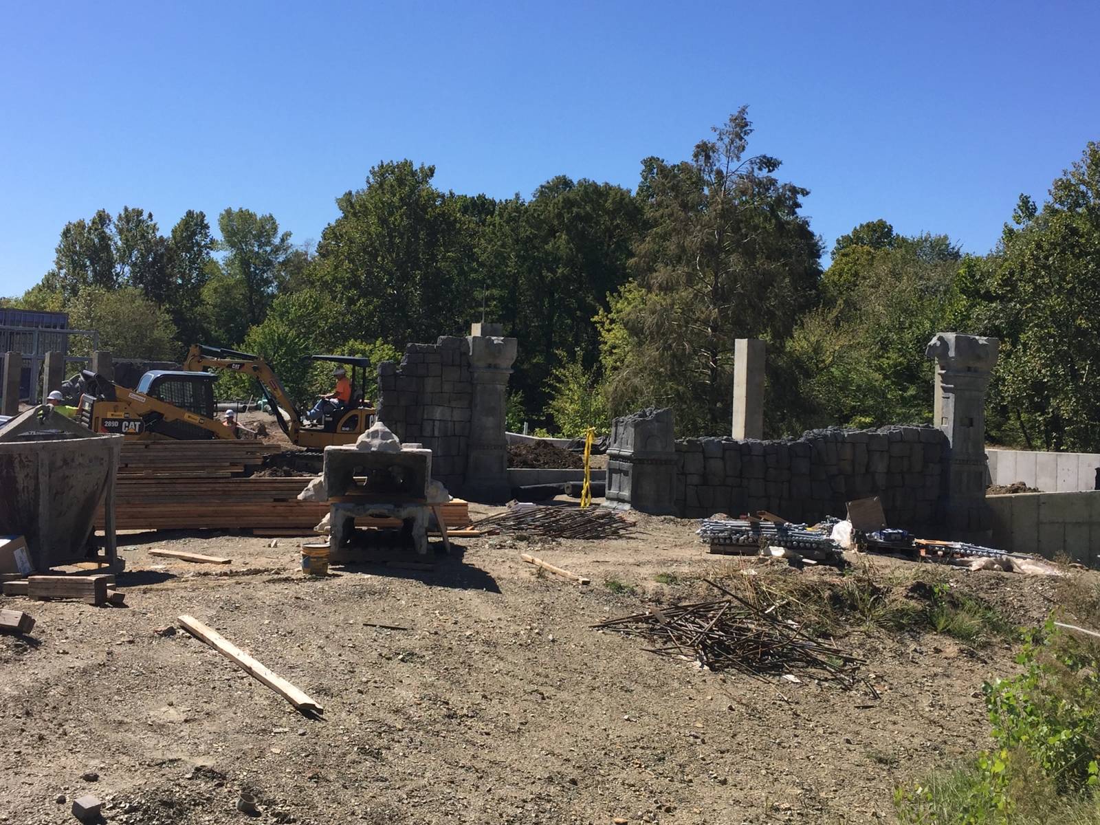 Lost Kingdom construction - September 2016