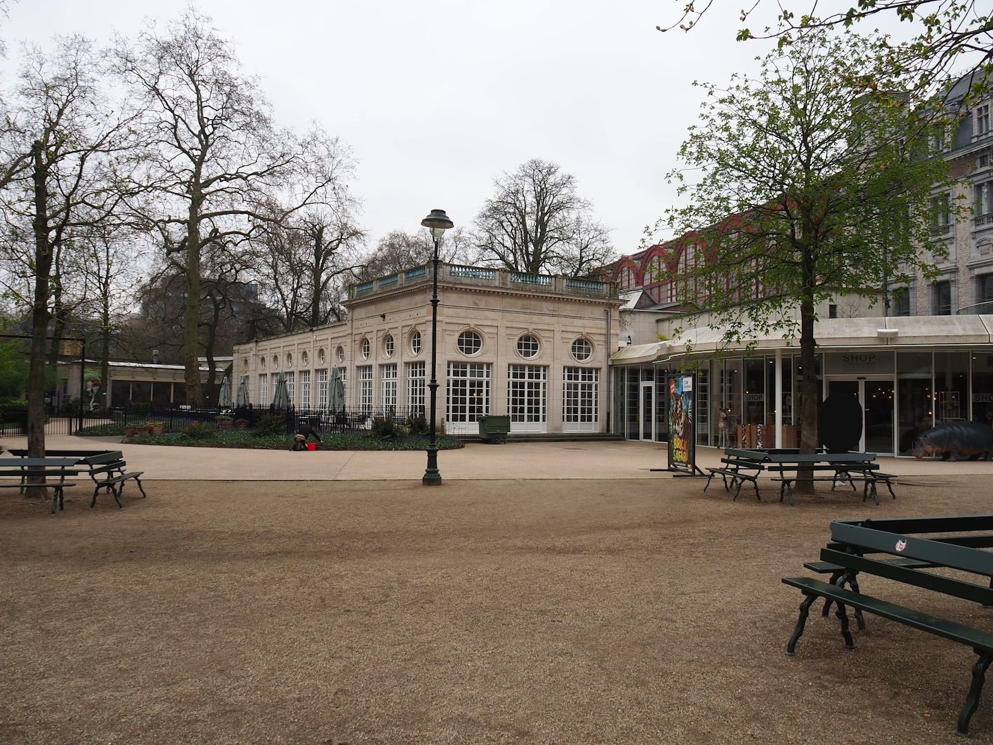 Louis XVI pavilion/Grand Café Flamingo and gift shop, 2023-04-08