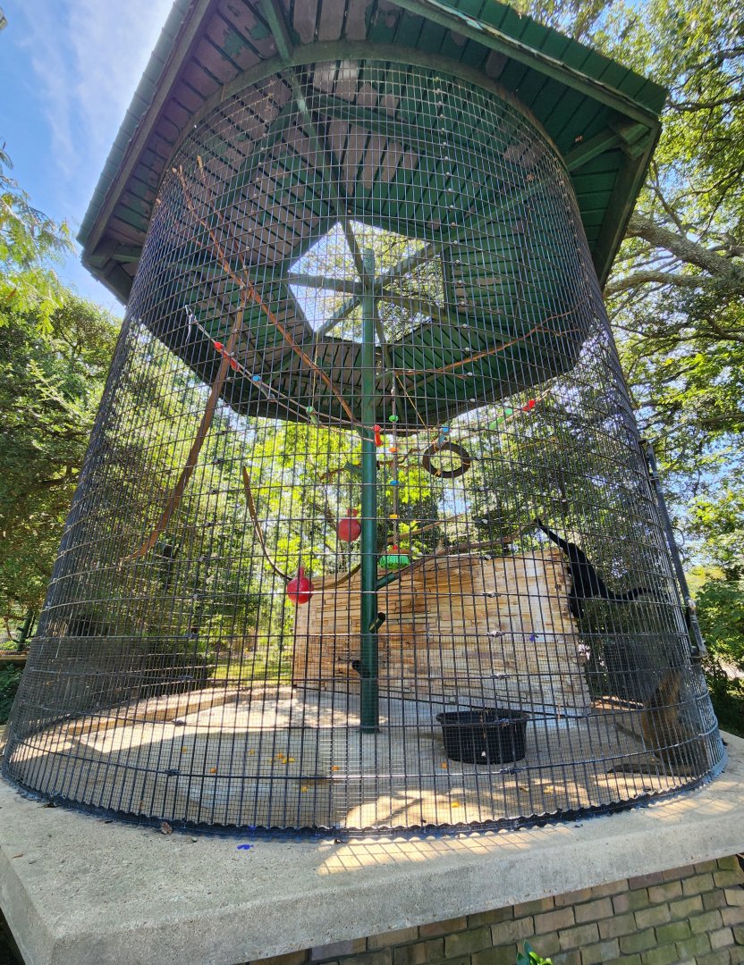 Louisiana Purchase Zoo - Corncrib cages