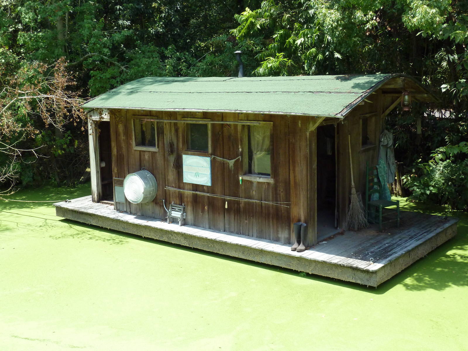 Louisiana Swamp - Alligator Exhibit + Houseboat