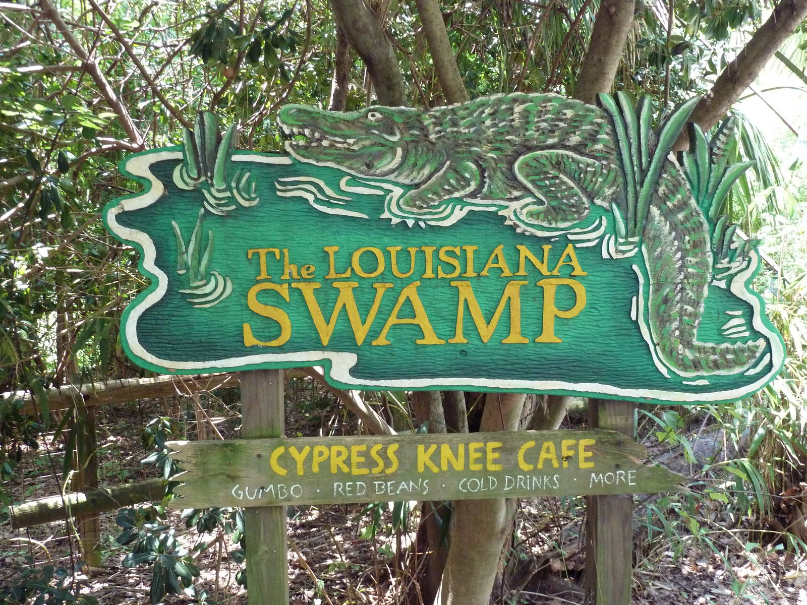 Louisiana Swamp - Entrance Sign