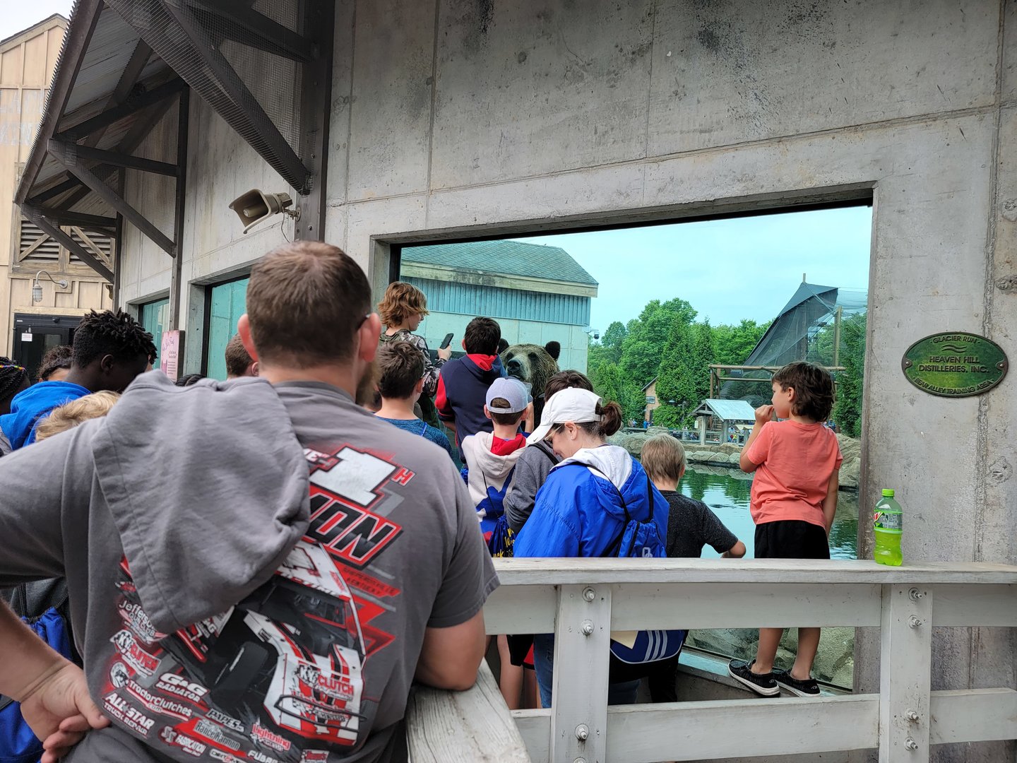 Louisville 5/22 - Glacier Run, brown bear greeting people
