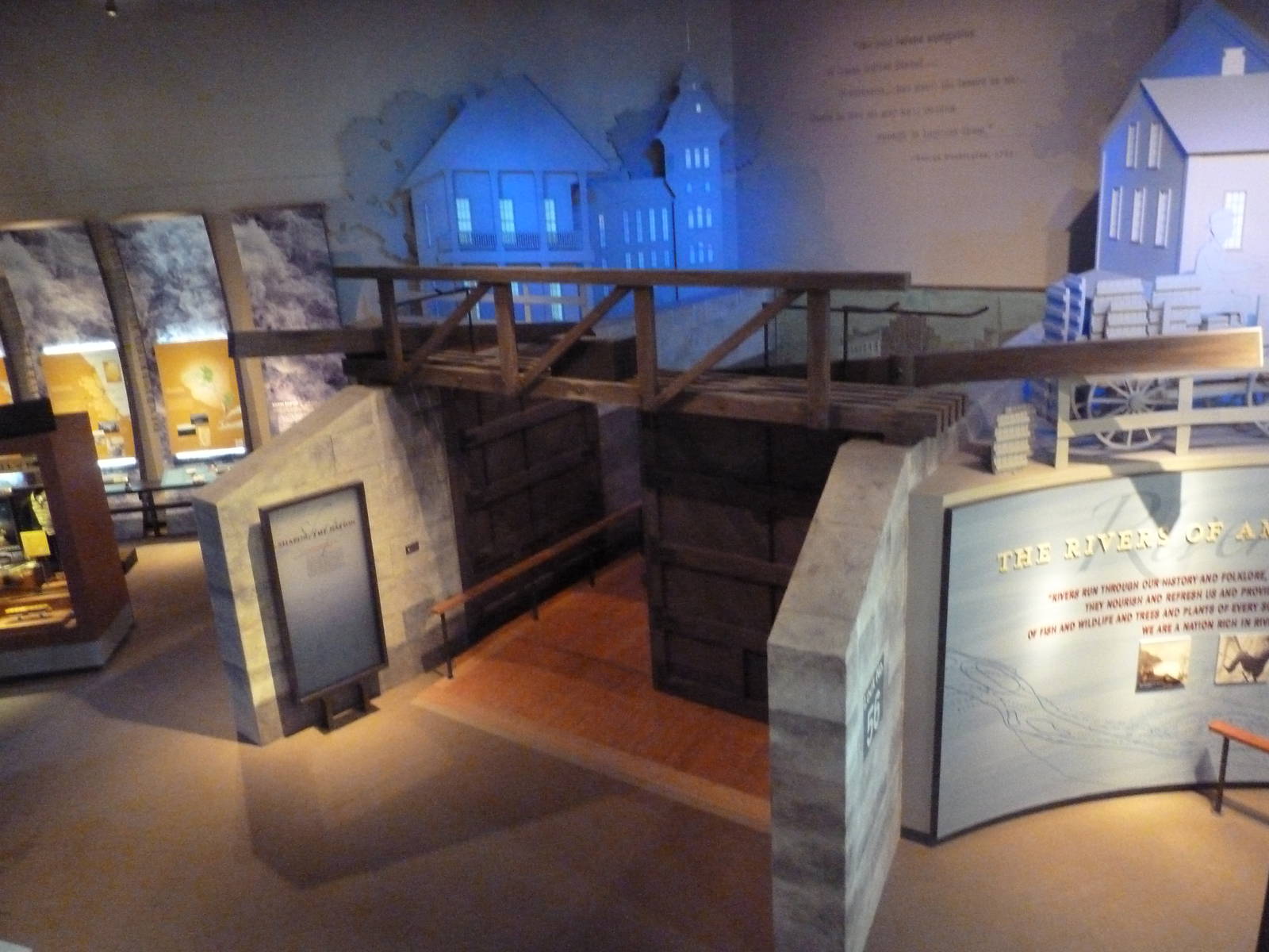 Lower Level Displays - Overhead Shot