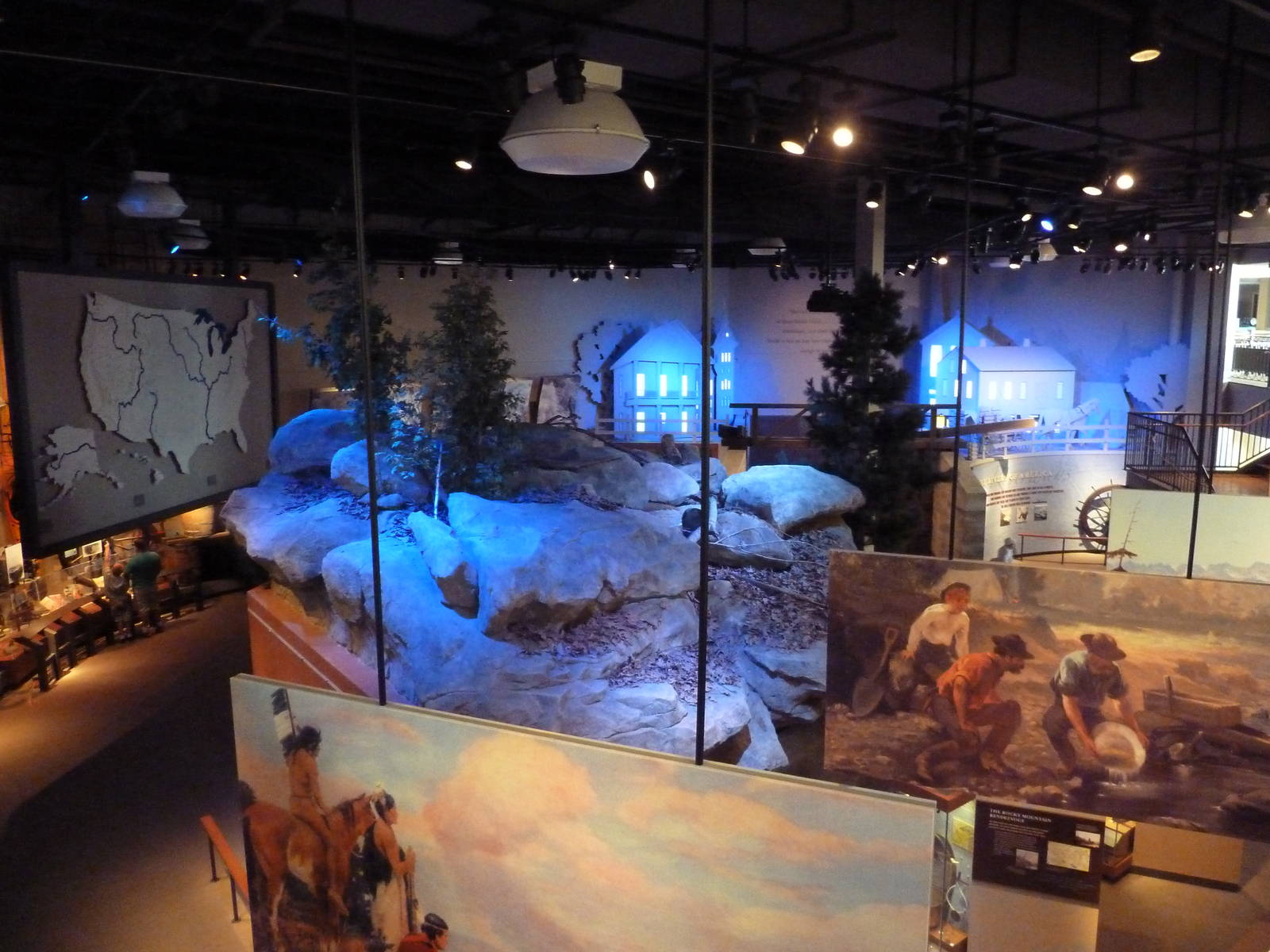 Lower Level Displays - Overhead Shot