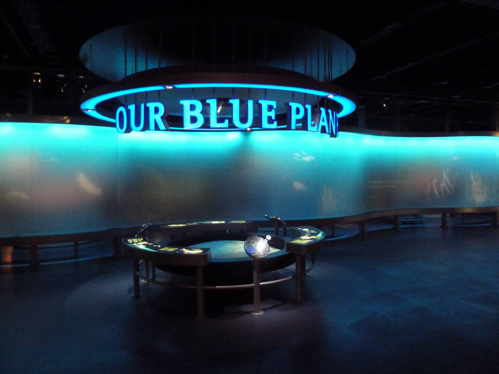 Lower Level Displays - Wall of Water Exhibit