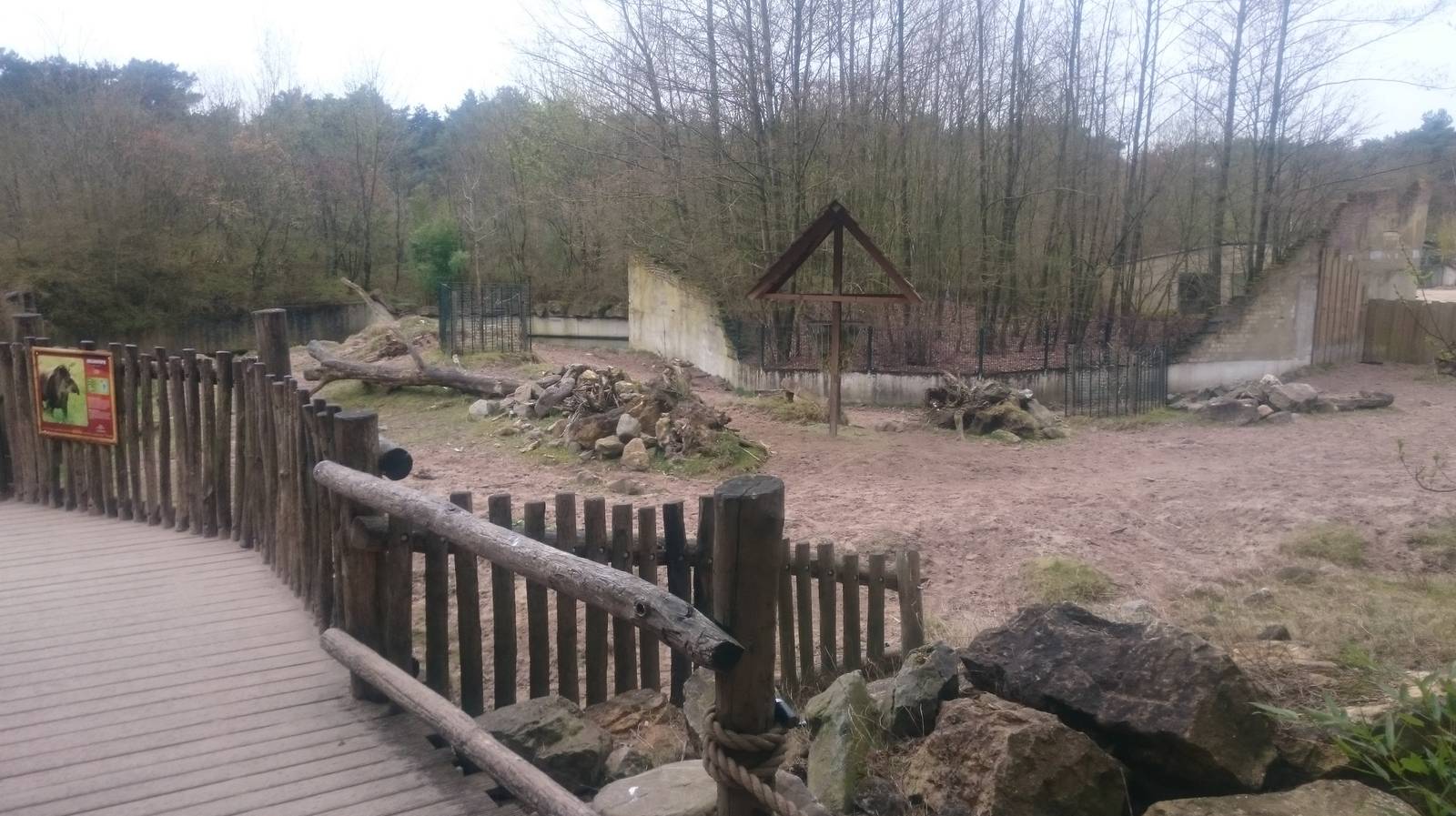 Lowland tapir enclosure