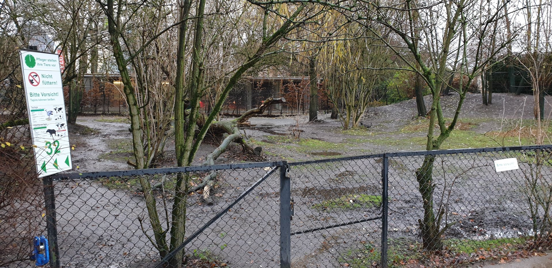 Lowland tapir enclosure