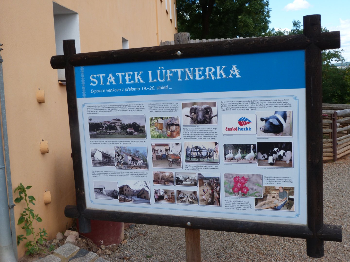 Lüftnerka Farm sign -Zoo Plzeň (2025)